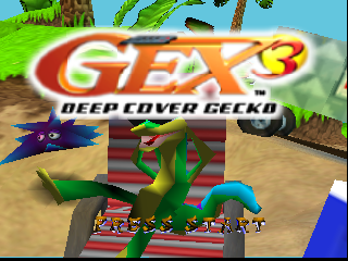 Gex 3: Deep Cover Gecko box art for Nintendo 64